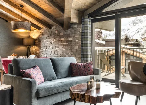 Appartement 60m² cheminée 2 chambres 4 personnes - chalets izia