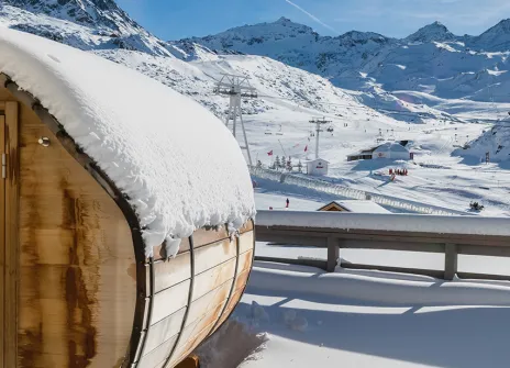 Appartement 63m² cheminée 2 chambres 4 personnes + sauna- residence montana lodge 5 étoiles val thorens 