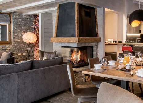 Appartement 150m² cheminée 4 chambres 8 personnes - Chalet Skadi