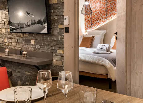 Appartement 60m² 2 chambres 4 personnes - chalet skadi val d'isère