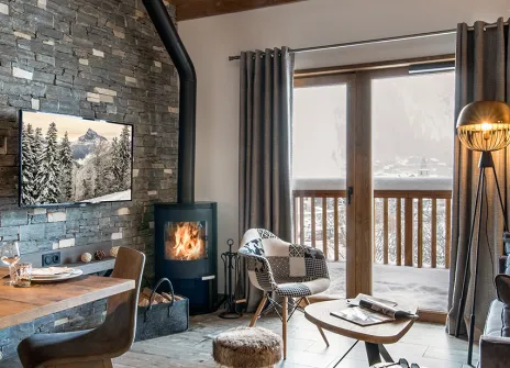 ppartement 60m² cheminée 2 chambres 4 personnes - chalet Skadi