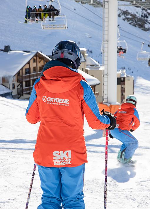 Cours de ski à Val d'Isère avec l'école Oxygène