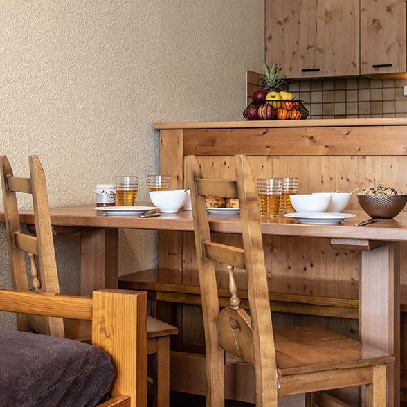 Appartement 4 personnes standard résidence Le Cheval Blanc à Val Thorens